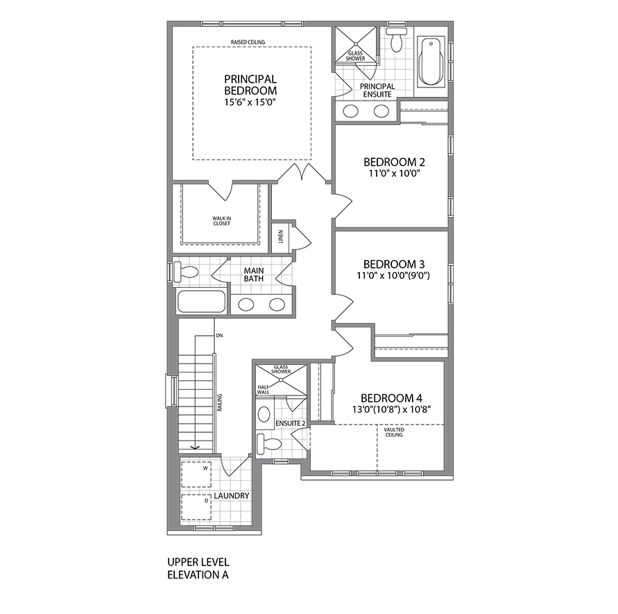 Belmont Elevation Upper A