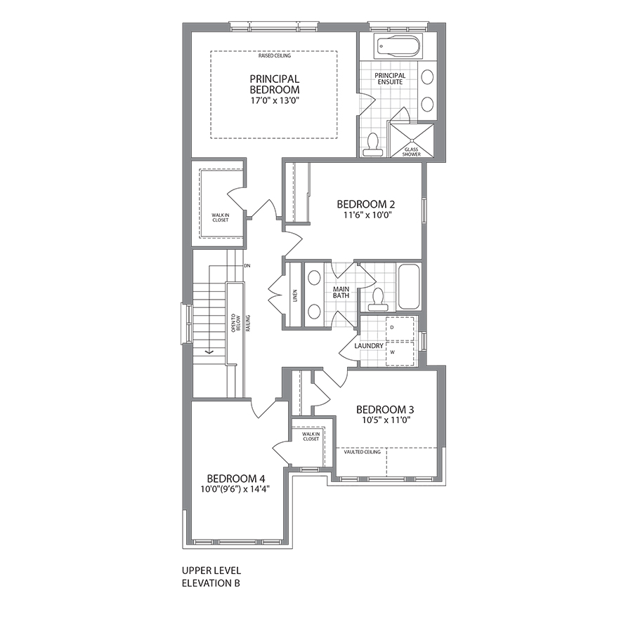 Hillsburgh Elevation Upper B