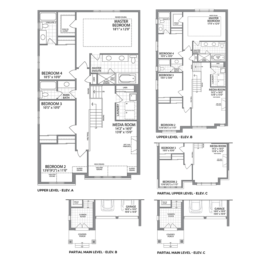 Southwood Elevation Upper A B & C