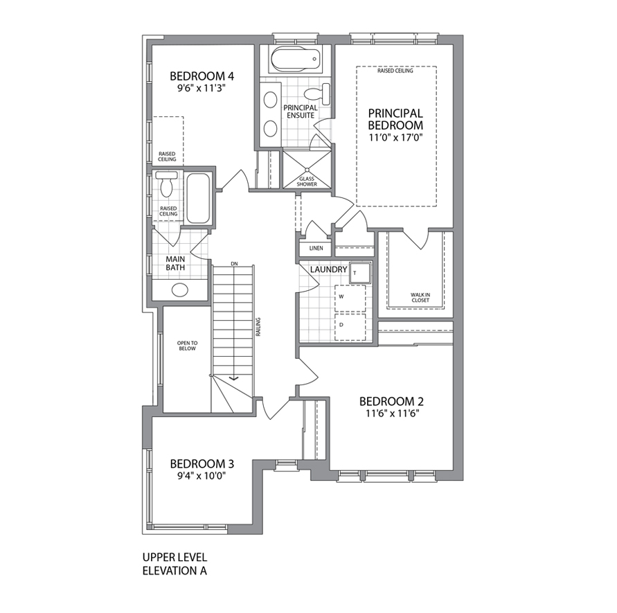 Woodland Elevation Upper A