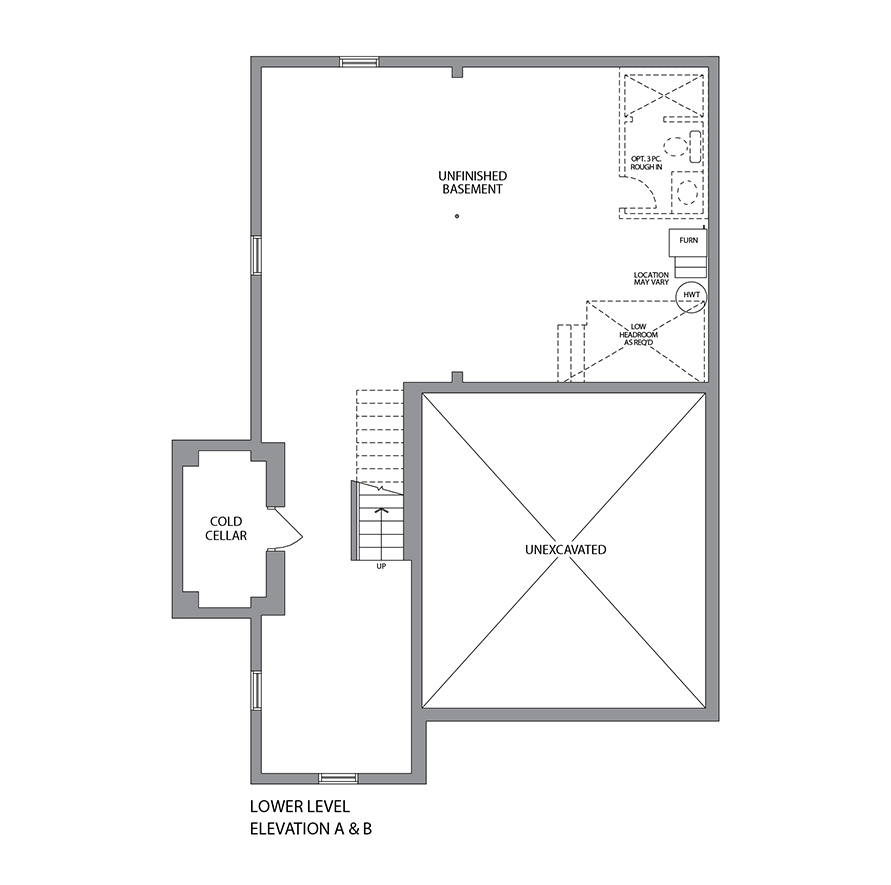 Woodland Elevation Lower A & B