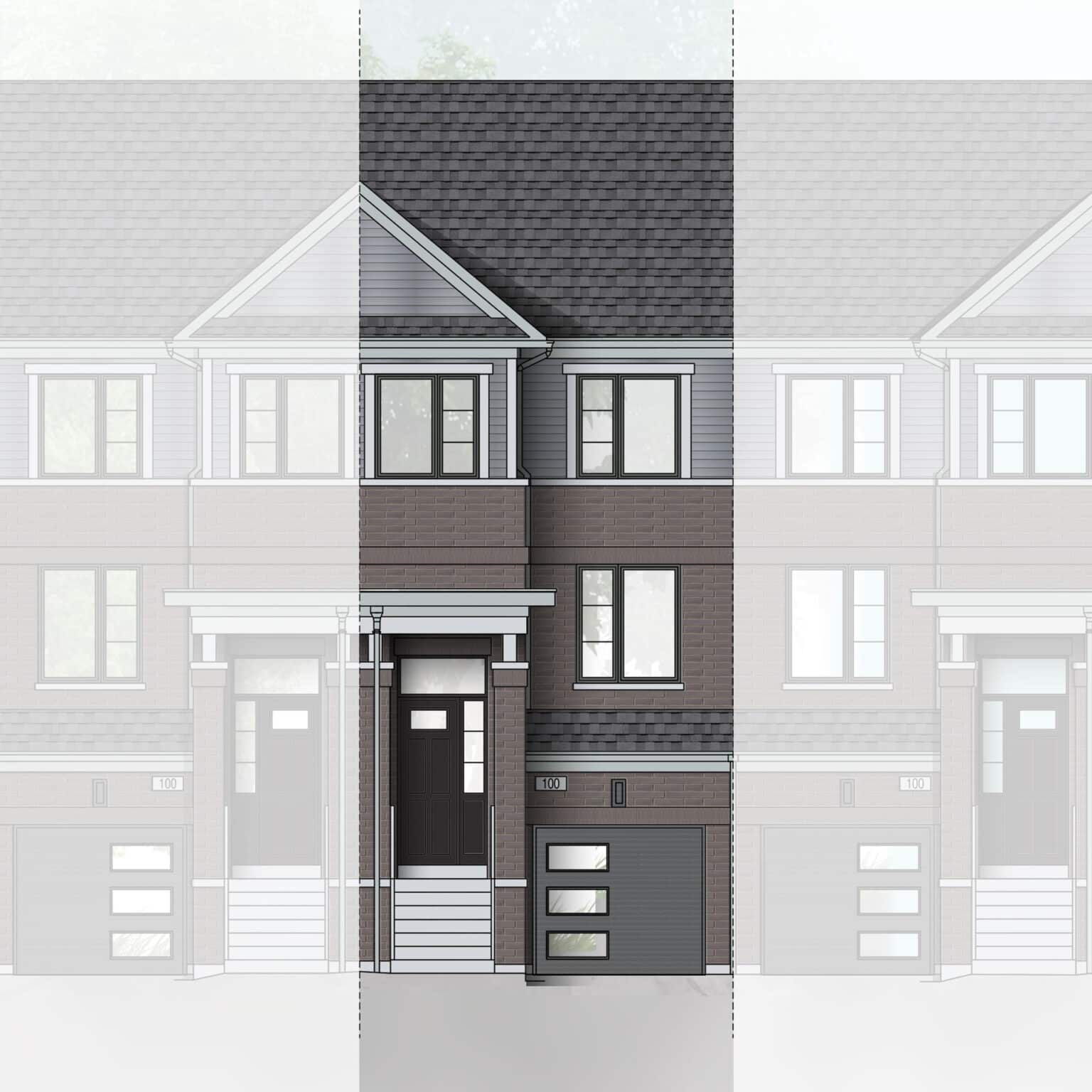 Mitchell 3 Storey Townhomes Mount Hope by Cachet